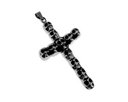 Kruishanger, Schedels Kruis Hanger - RVS