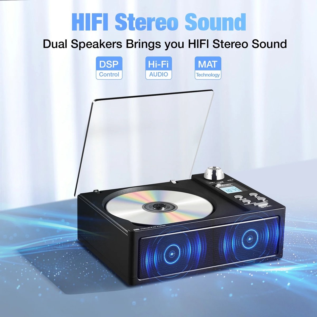 CD Speler met Bluetooth & FM Radio thumbnail 5