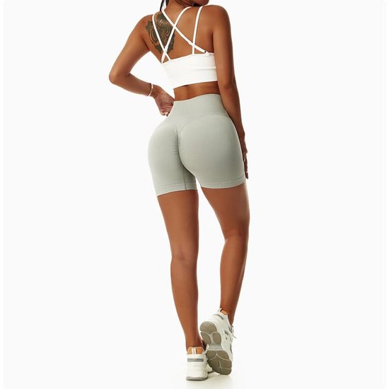 Hoge Taille Sportshorts Dames voor Yoga en Fitness — afbeelding 3