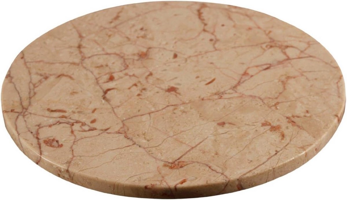 Ronde serveerschaal van natuursteen Ø22cm