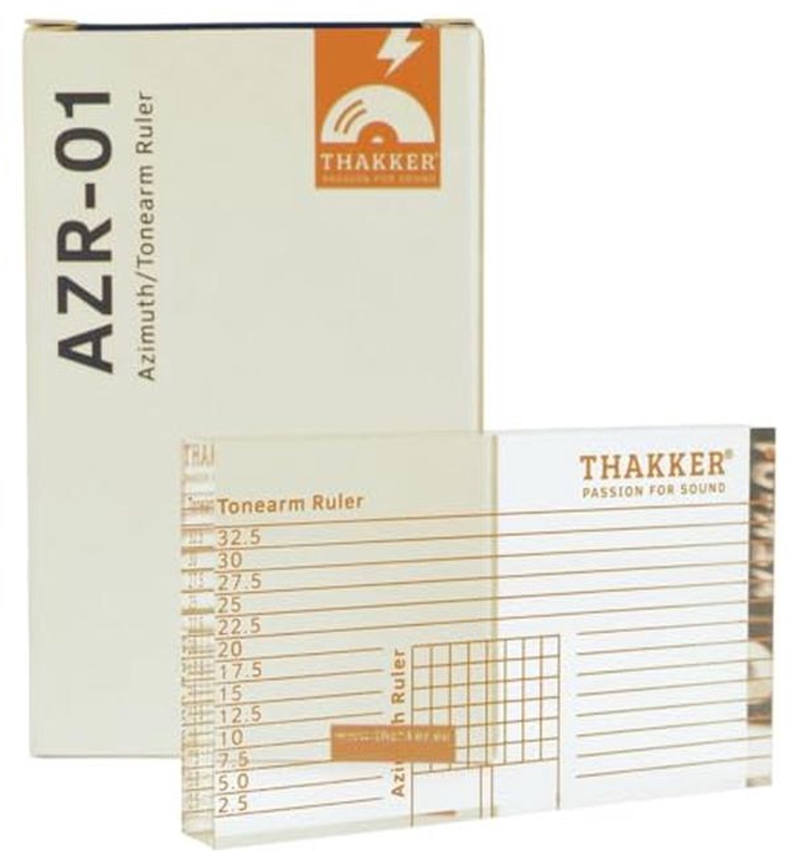 Azimuth en Tonarm Ruler - Geoptimaliseerde Schaal voor Platenspeler Afstelling