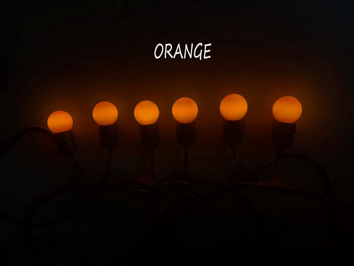 E27 Oranje Golflicht LED Gloeilamp 2W - Perfect voor Feesten en Decoratie - Pak van 10