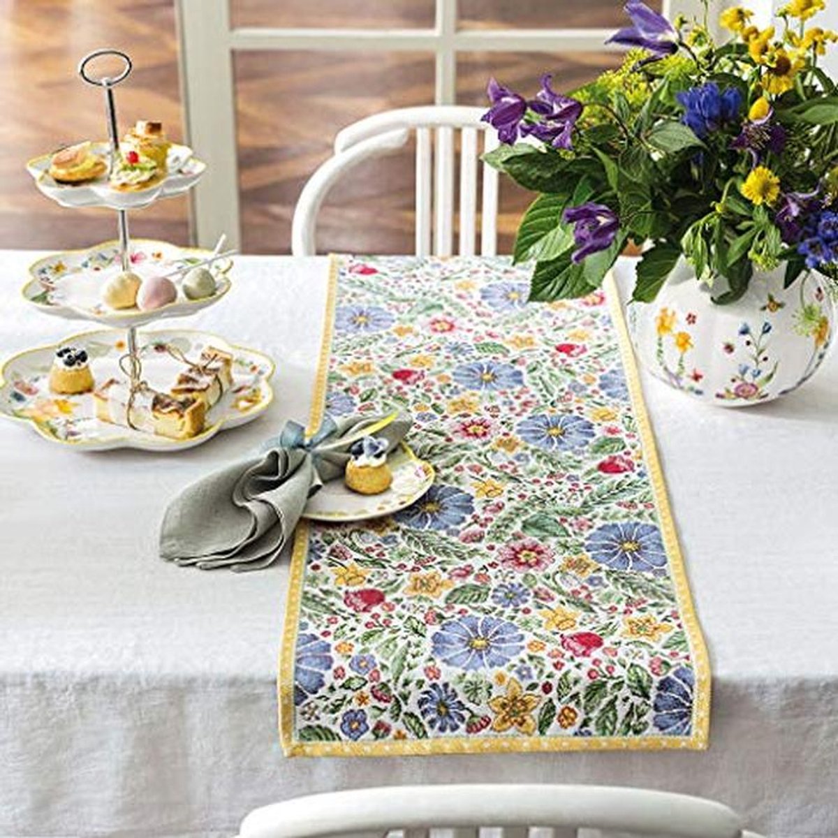 Gobelins tafelrunner Lente 32x96cm voor kleurrijke decoratie