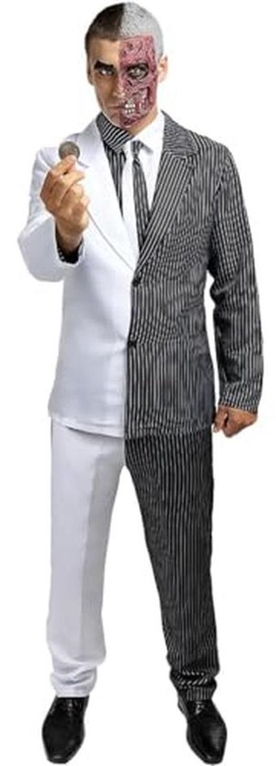 Two-Face Kostuum voor Mannen - Superhelden Verkleedkleding voor Halloween en Feesten