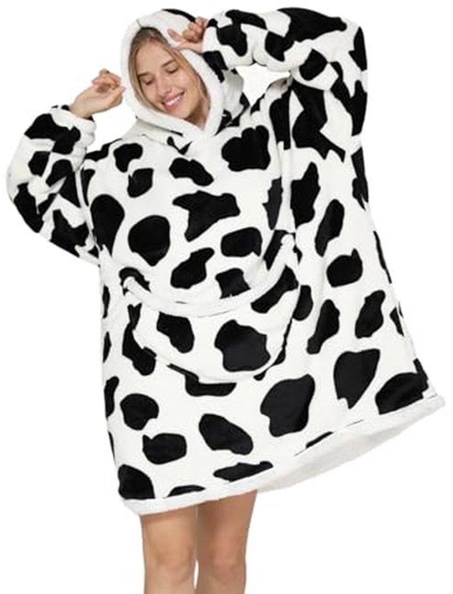 Deken Hoodie Oversized voor Volwassenen - Super Zachte Warme Sweater met Gigantische Zak