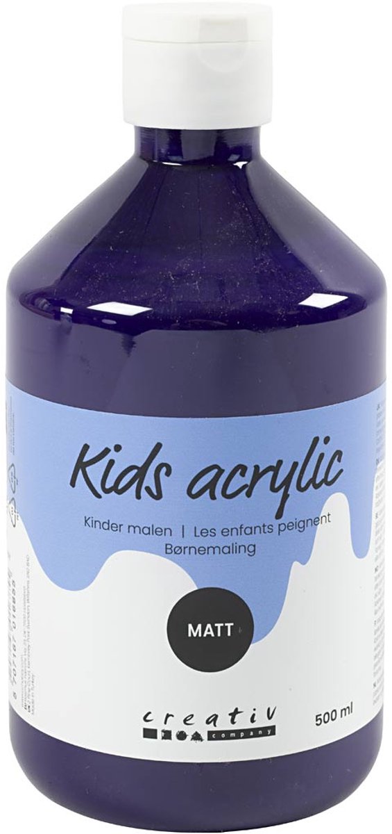 Acrylverf Mat, violet, 500 ml/ 1 fles