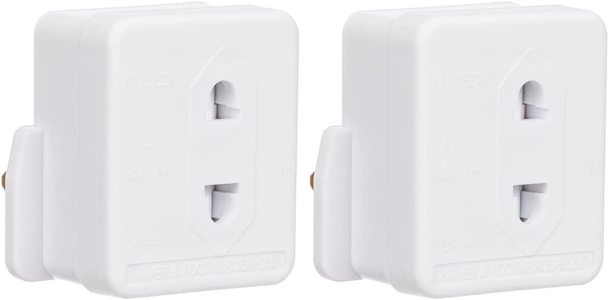 Scheerapparaat en Tandenborstel Plug Adapter - 2 Pin 3 1A Zekering voor Badkamer