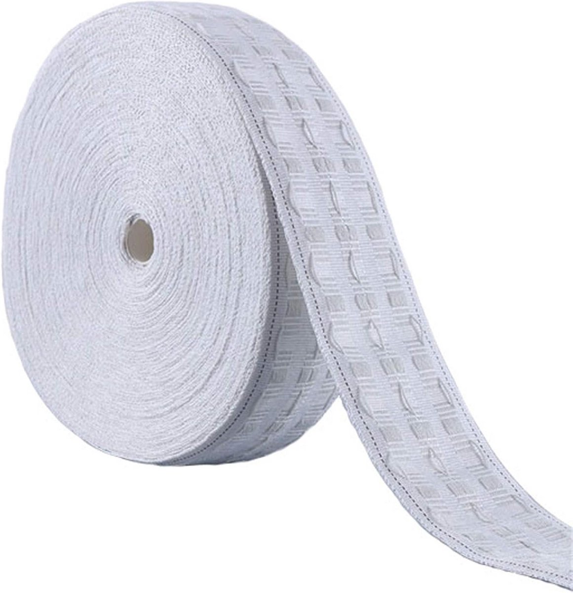 Wit Plooi Gordijnkop Tape - 3 Inch (75mm) Met 3 Zakken - 50 Meter Rol