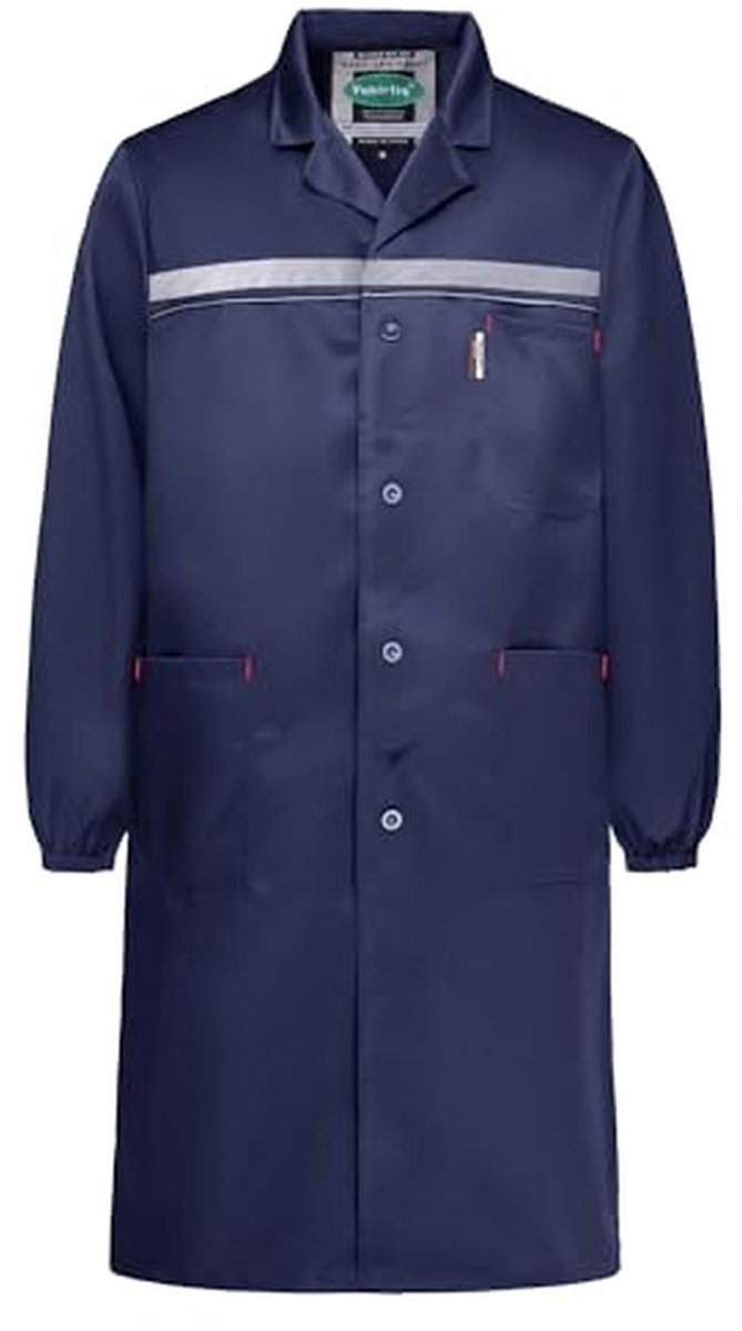 Reflective Long Lab Jackets for Men - Ideal Work Smocks for Garage and Laboratory Use