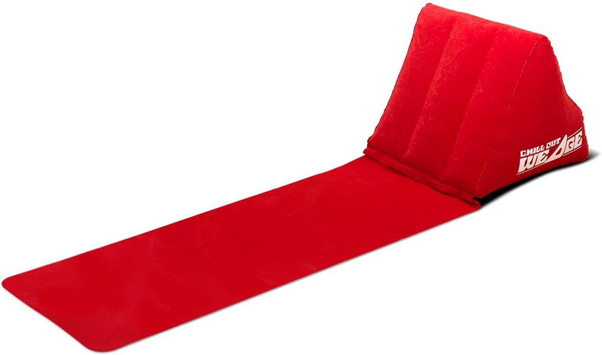 Draagbaar Wigvormig Ligbed met Nek/Rugkussen - Perfect voor Kamperen en Festivals - 3 Kleuren