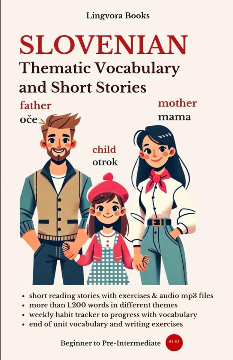 Themawoordenboek en Korte Verhalen in het Sloveens voor Beginners