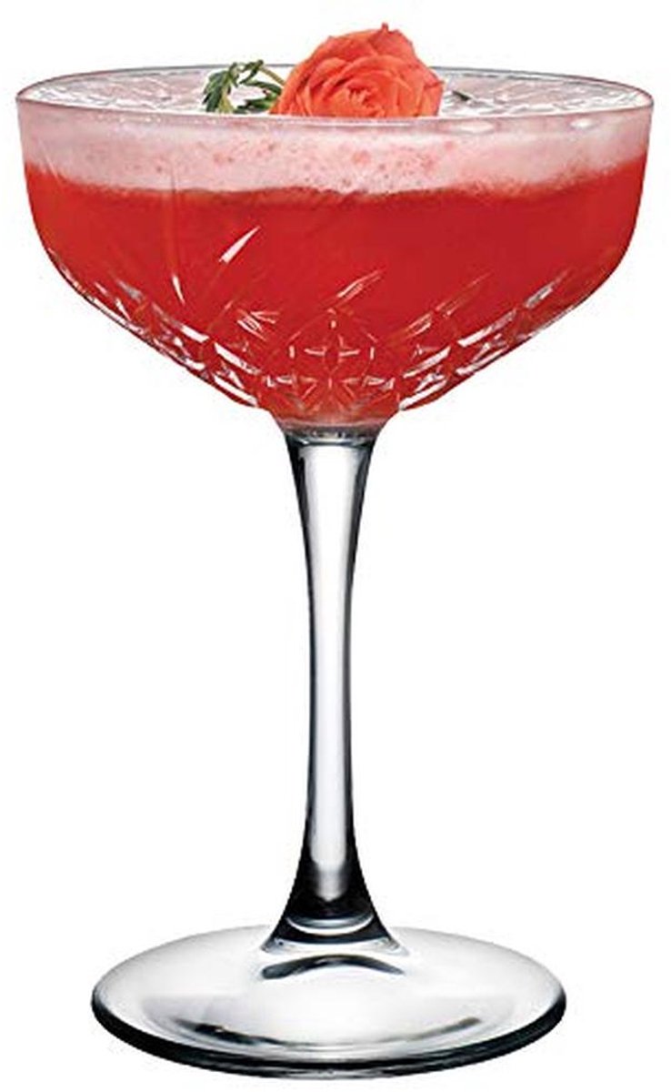 Tijdloze champagnefluitkom - 270 ml - Transparant - Set van 12
