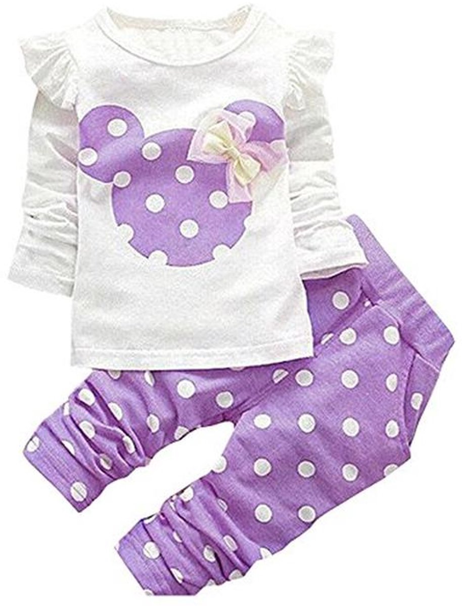 Meisjes Babykleding Set van 2 Stuks met Lange Mouwen en Broek