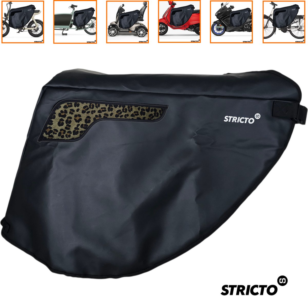 HOT ITEM - Stricto Easy-On Premium Beenkleed Panter Groen – Fiets, Fatbike, Scooter & Scootmobiel