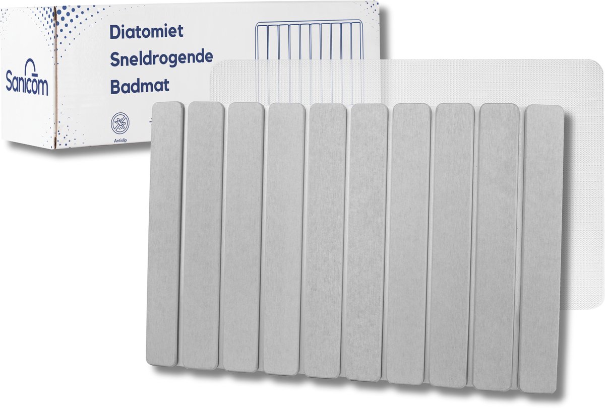 Badmat – Diatomite Badmat – Badkamermat – Absorberende Badmat – Antislip Douchemat – Badmat Antislip – Badkamermat Antislip – Sneldrogende Badmat – 60 × 40 cm