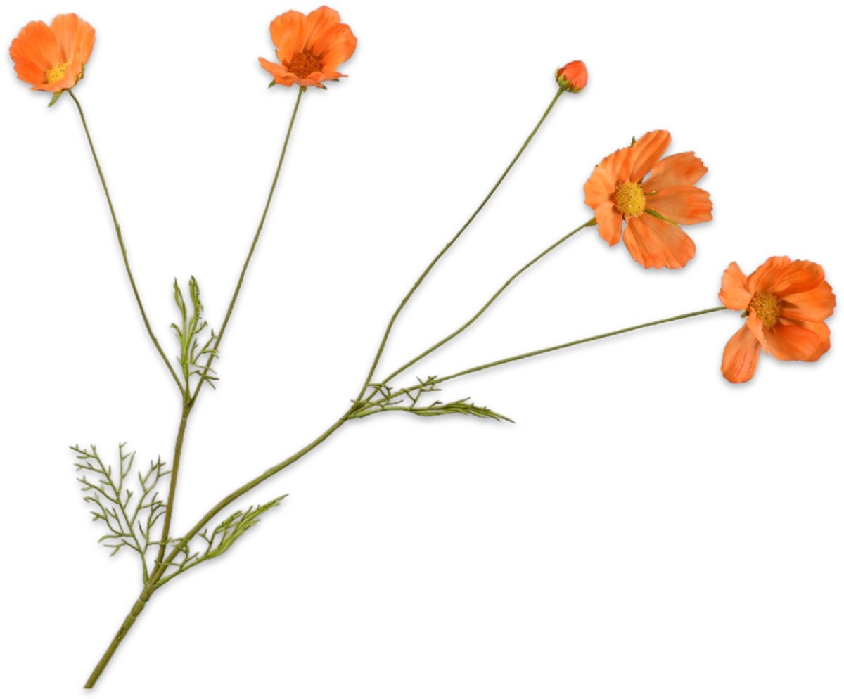 Silk-ka Kunstbloem - oranje - H92 cm