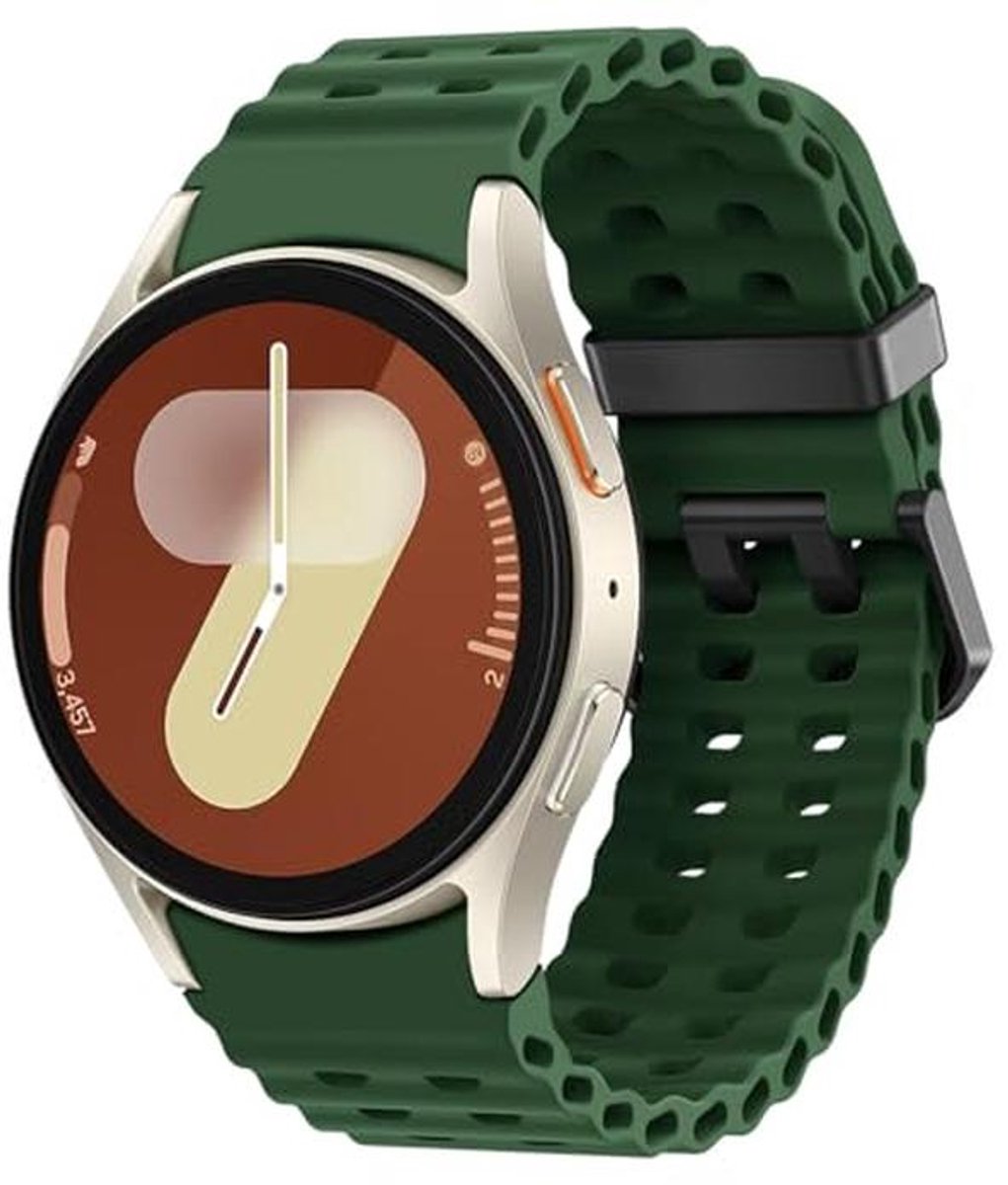 Siliconen Sportband voor Galaxy Watch 4, 5, 6, 7 - 40mm, 44mm, 43mm, 47mm, 42mm, 46mm