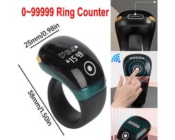 Tasbih S7pro 0 ~ 999999 Ringteller OLED-display Type C Bluetooth APP Controle Monitor Elektronische vingerteller Drie snelheden