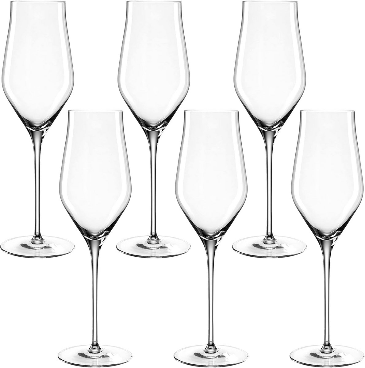 Champagneglazen set van 6 - 340ml - Elegant design voor bijzondere momenten