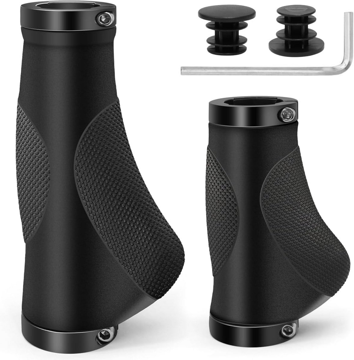Ergonomische Antislip Fietsstuurgrepen met Dubbele Vergrendeling - 22 mm