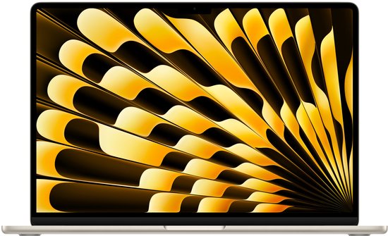 MacBook Air 15" 2023 M2 3.49GHz 8 cores CPU 10 cores GPU 8GB 512GB SSD Starlight QWERTY - Apple - Hoofdafbeelding