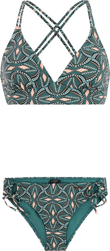 Protest PRTGarden - Bikini set Dames - Normale pasvorm - Uitneembare vulling - Medium dekking - Groen
