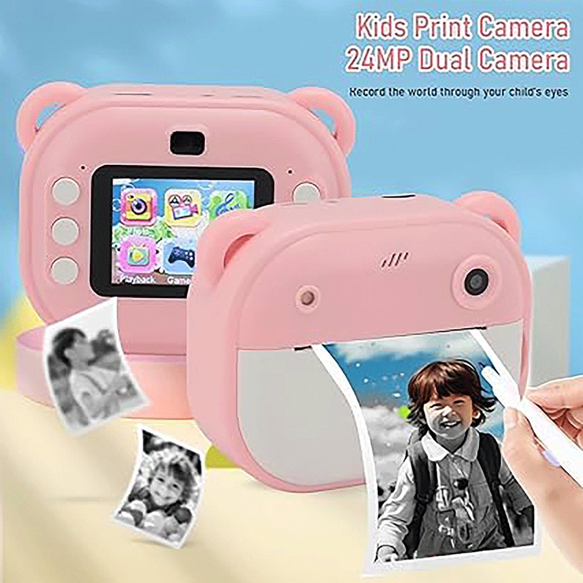 6 Kids Print Camera Met Printpapier thumbnail 2