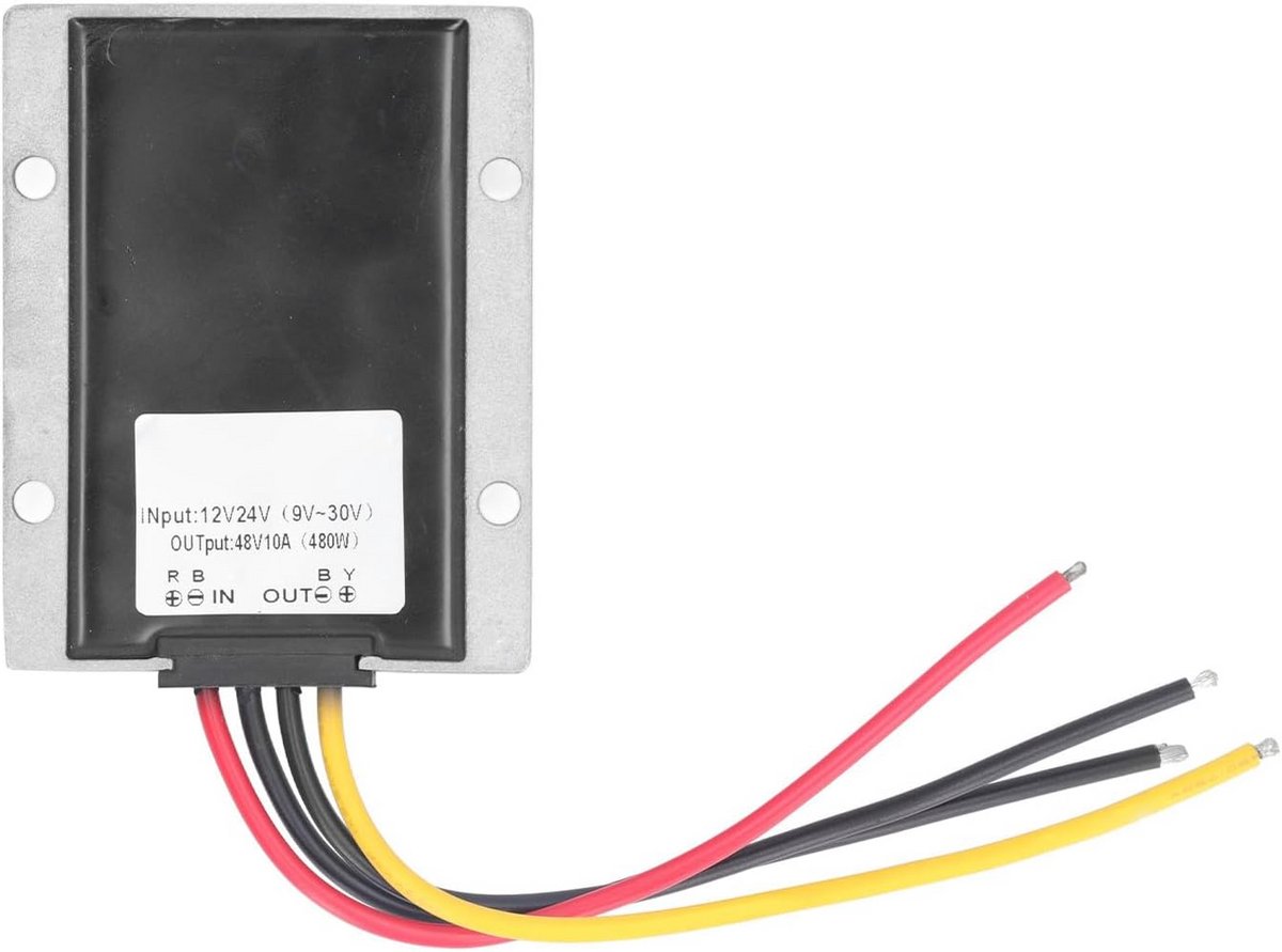 12V naar 48V Step-up Spanningsregelaar 480W DC-DC Converter IP67 Waterdicht