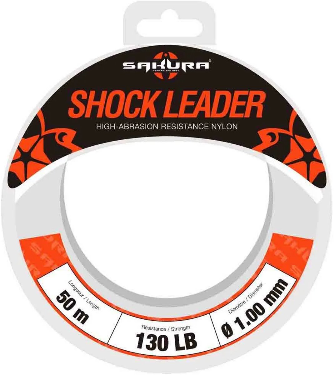 Sakura Shock Leader Monofilament 50 M Wit 0.800 mm