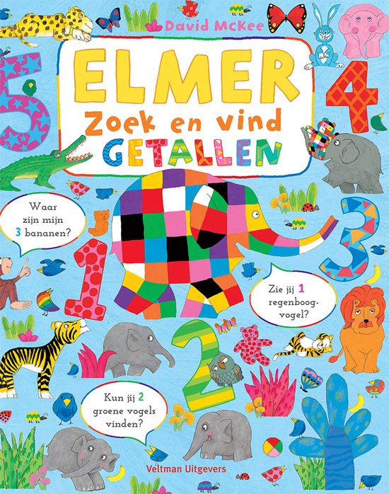 Elmer zoek en vind - getallen