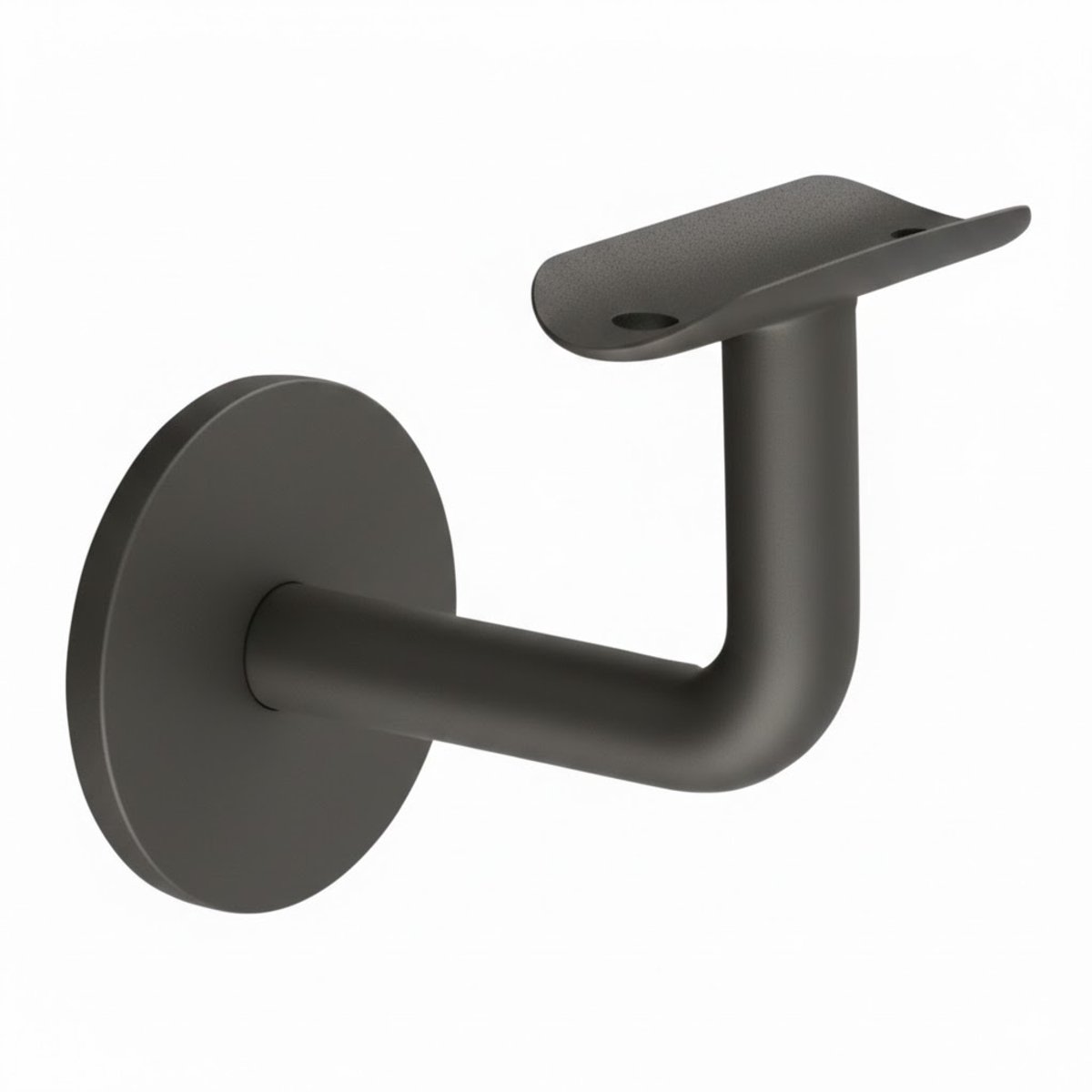 leuningdrager Trapleuninghouder RVS Gecoat RAL 7016 Rond 38–45 mm – Leuningdrager Wandmontage