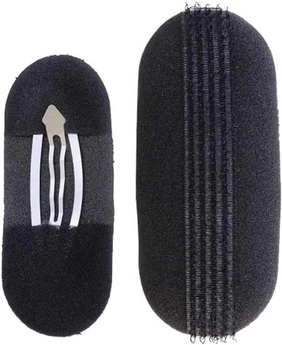 Fluffy Haarkussens voor Perfect Puffhaar - 2 Stuks - Accessoires voor Haarstyling - Voor Dames en Meisjes - Zwart - Hoofd- en Gezichtsvorm Compatibel
