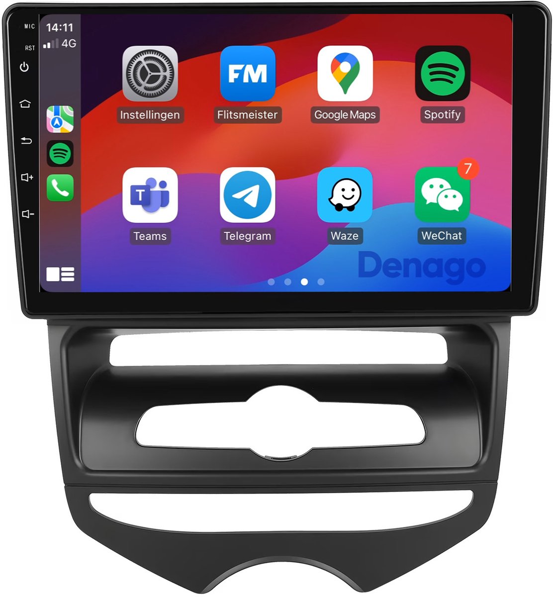 CarPlay autoradio geschikt voor Hyundai ix20 | 2010 t/m 2019 | Manual airco | Android 13 | 9" | Draadloos Apple CarPlay & Android Auto | 2GB + 32GB | QuadCore | Denago DNG-A347 | 2010 2011 2012 2013 2014 2015 2016 2017 2018 2019 | Bluetooth & Wifi