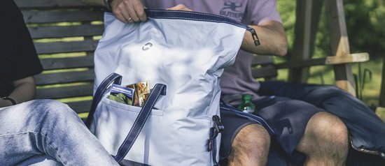 Outwell Cool Bag Sanderling Tote 18 L Koeltas Tote Roltop 18 Liter 9 uur Koeling Aqua van Outwell — afbeelding 3