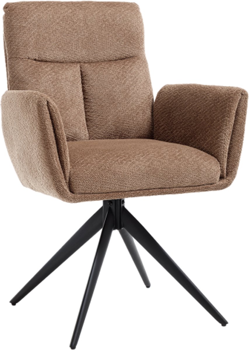 Tower Living Varzo Eetkamerstoel Draaibaar - Toro 45 mocca