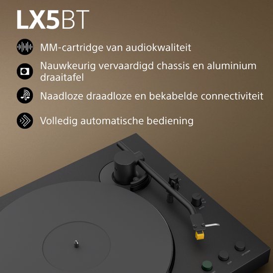 Sony PS-LX5BT - Premium platenspeler met Bluetooth — afbeelding 4