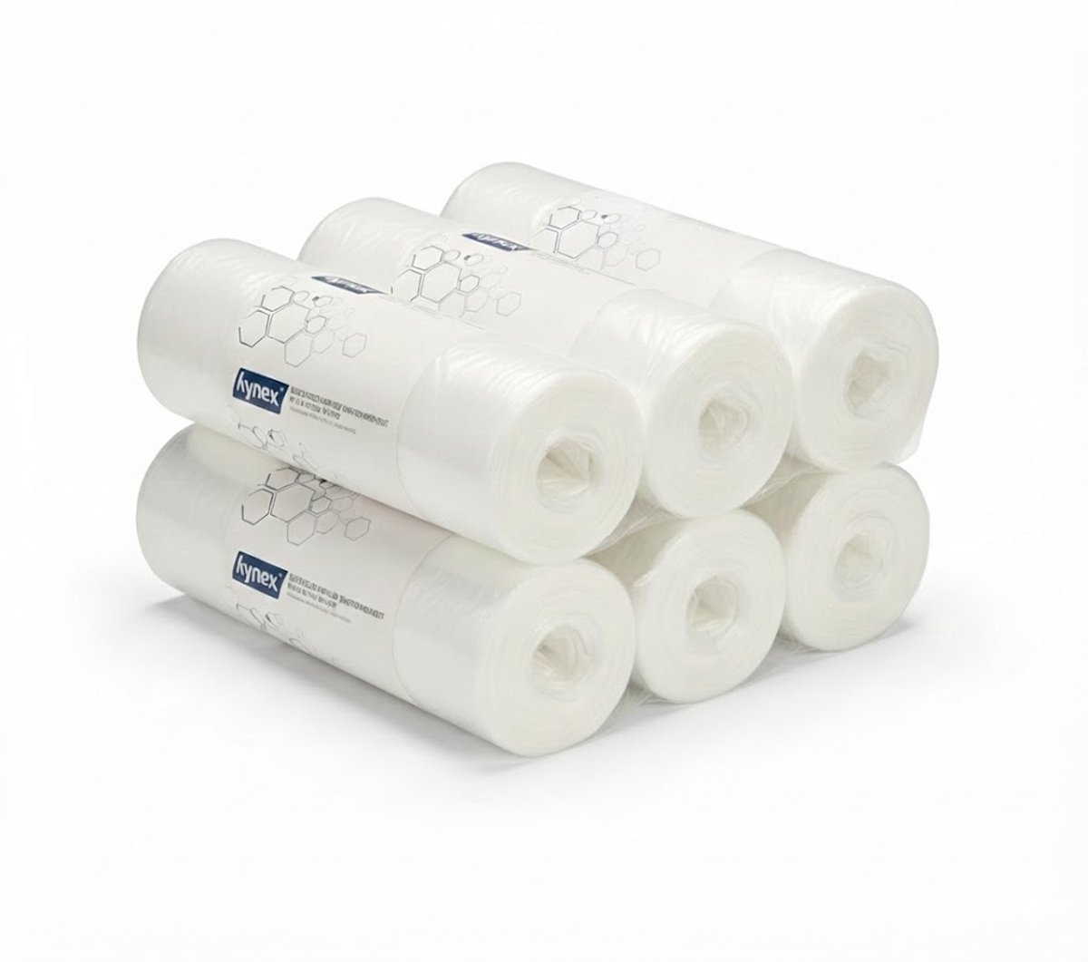 Hynex Vuilniszak 25 liter - 300 stuks - Afvalzakken - Vuilzakken - Pedaalemmerzakken - Gerecycled HDPE - 45x50cm - Set van 6 x 50 stuks - Transparant