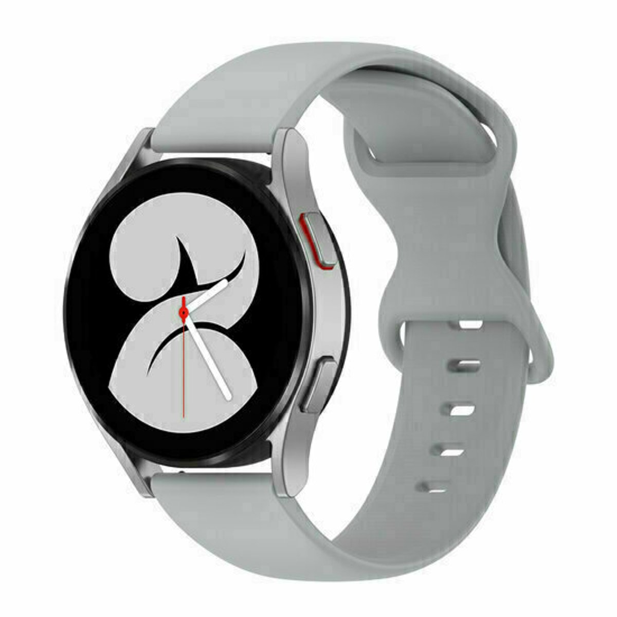 By Qubix - Solid color sportband - Grijs - geschikt voor Huawei Watch 5 - 46mm