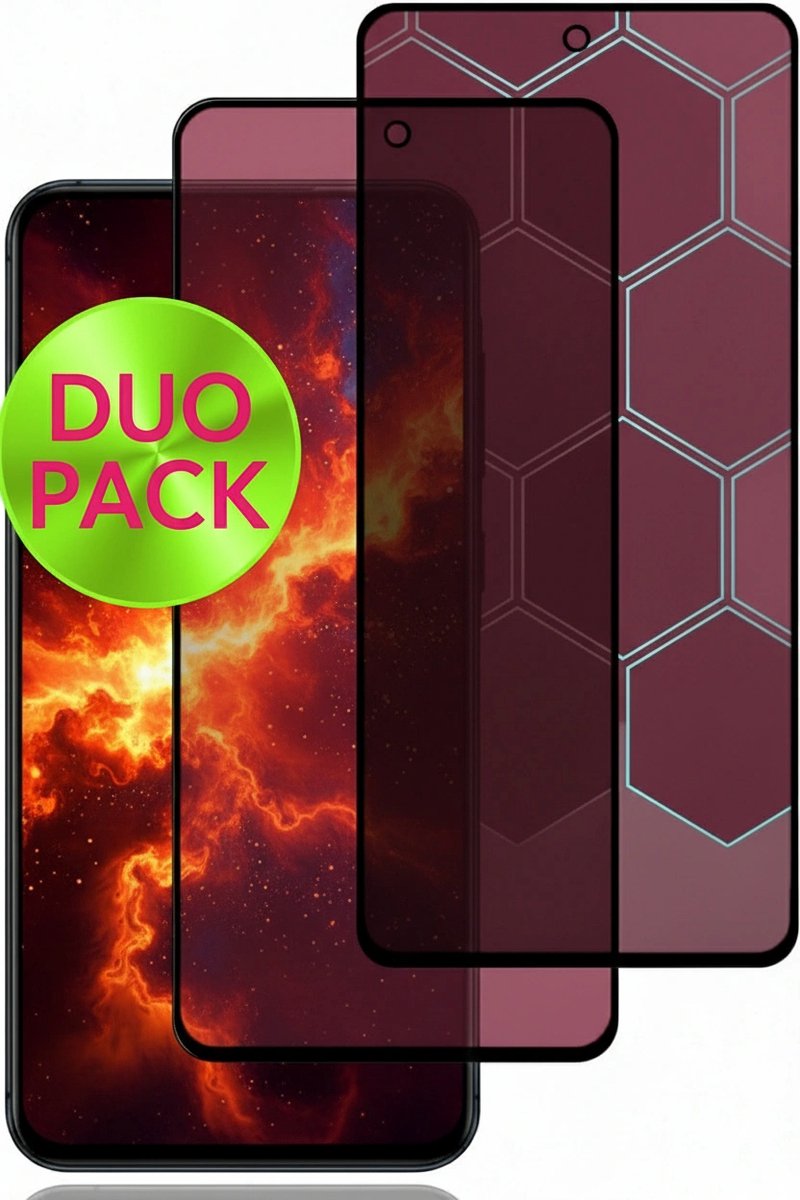 Privacy Screen Protector Galaxy A54 5G – 2 Stuks Duo Pack – Anti-Spy Beschermfolie, 9H Gehard Glas, Anti-Glare, Krasbestendig, Case-Friendly