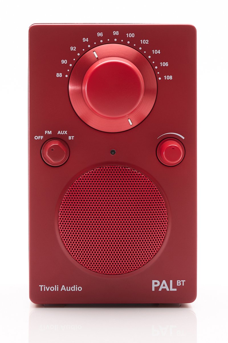 Tivoli Audio - PAL BT - Draagbare radio met FM, AM en Bluetooth - Red