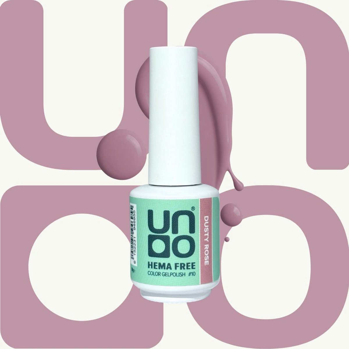 UNO Color Gel Gellak - HEMA‑vrij – Dusty Roze (vergrijsd mauve) - Langhoudend - 10ml