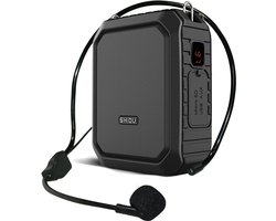 MELVRA Bluetooth Spraakversterker - Draagbare Microfoon met Headset - 18W - 4400mAh Accu - 12 Uur Speeltijd - Waterbestendig - Stemversterker voor Leraren & Gidsen - Binnen/Buiten
