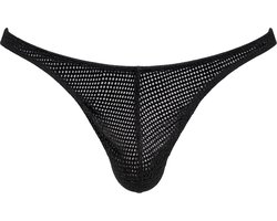 Barcode Berlin Thong Lor Black - MAAT S - Erotisch Heren Ondergoed - String voor Man - Sexy mannen String