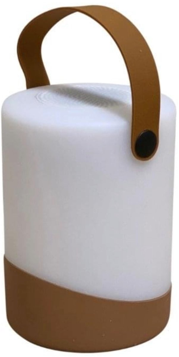 Human Comfort Cosy Lamp Mably – Tafellamp met Bluetooth speaker – Oplaadbaar – 3 lichtstanden – Concrete look – Met ophangfunctie