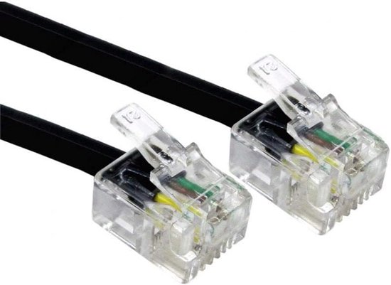 Hoogwaardige ADSL-kabel 30 meter - Vergulde contacten voor breedband ...