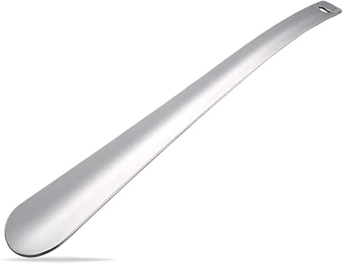 Metalen schoenlepel 30 cm - draagbare hulpmiddel voor heren en dames - roestvrijstaal