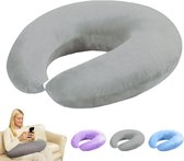 Crealis Coussin Ergonomique En Tricot Pour Lecture, Crochet Et Travail - Gris