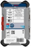 Côté de la boîte Bosch PRO Impact Set montrant les étiquettes avec le contenu et les spécifications.