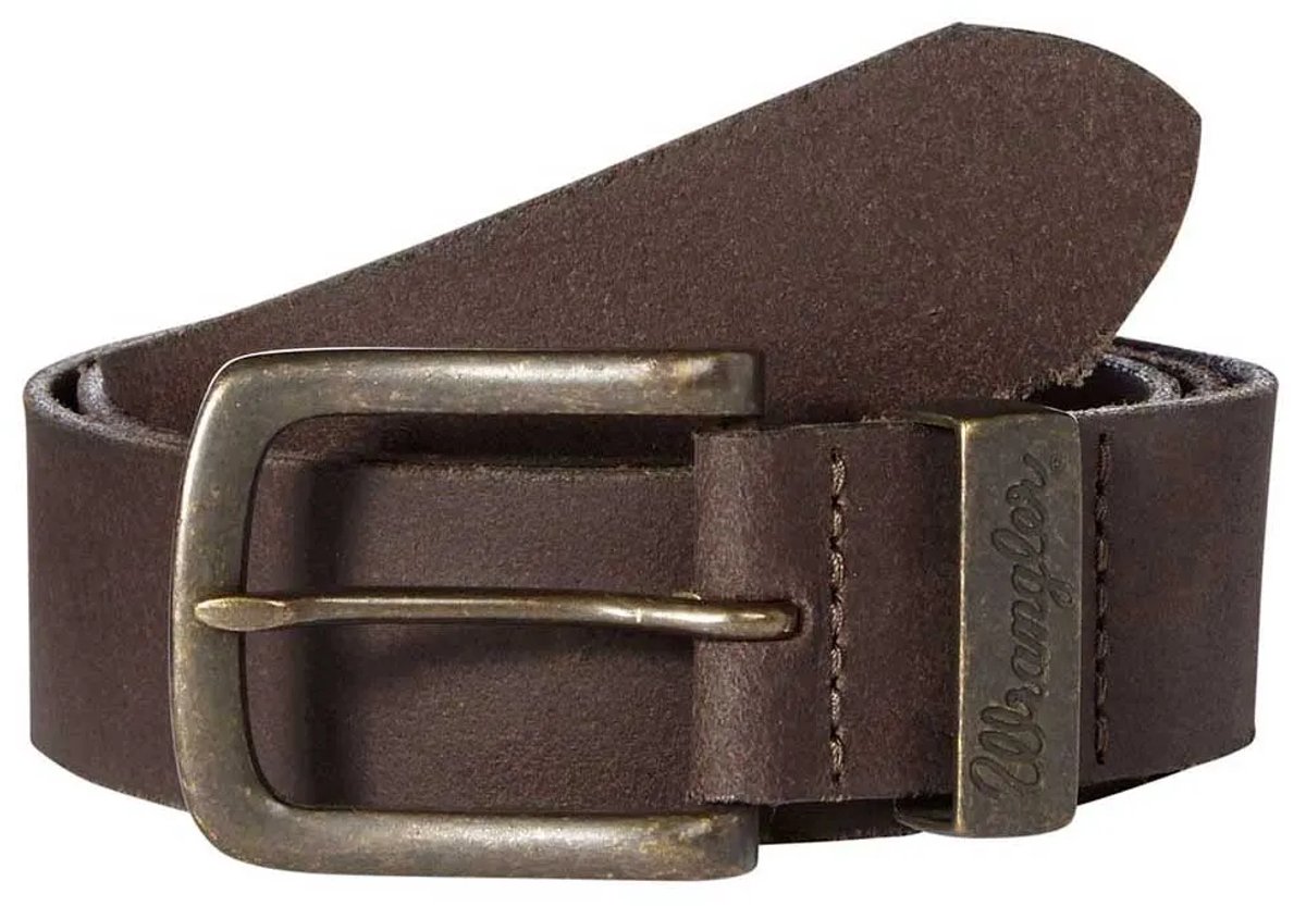 Wrangler Basic Metal Loop Riem Bruin 90 cm Man