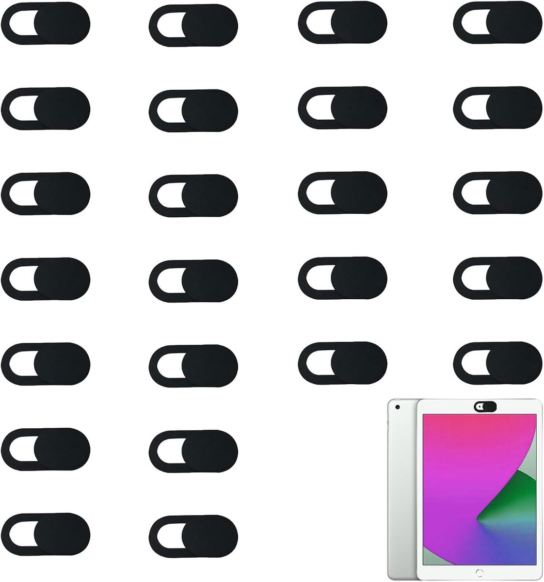 24 Pcs Ultra Dunne Camera Cover - Mobiele Telefoon - Laptop - Tablet Webcam Cover